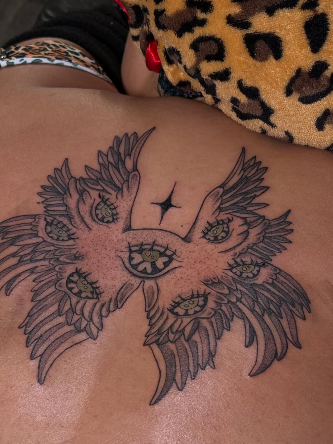 Tattoo by @pandora.inkk — illustrative, black_and_grey