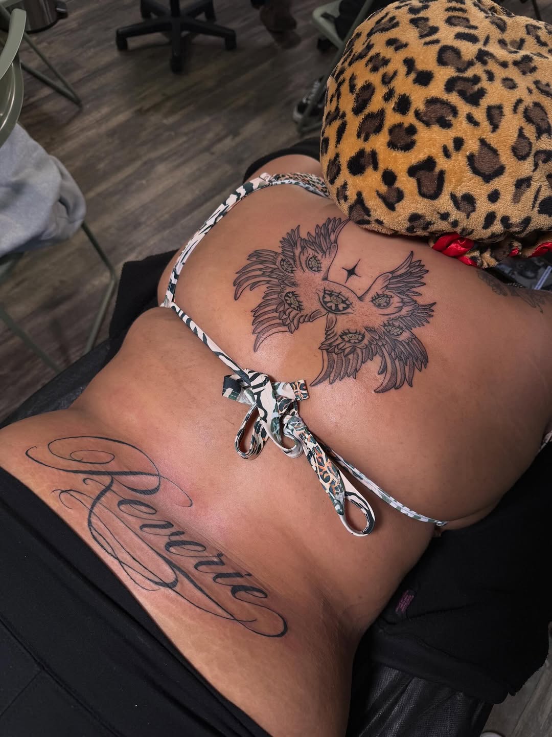 Tattoo by @pandora.inkk — lettering_script, illustrative