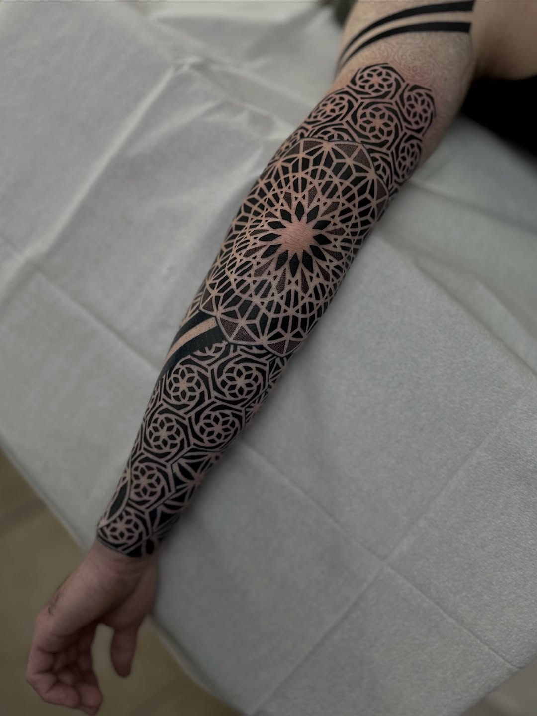 Tattoo by @justinryanxom — geometric, dotwork