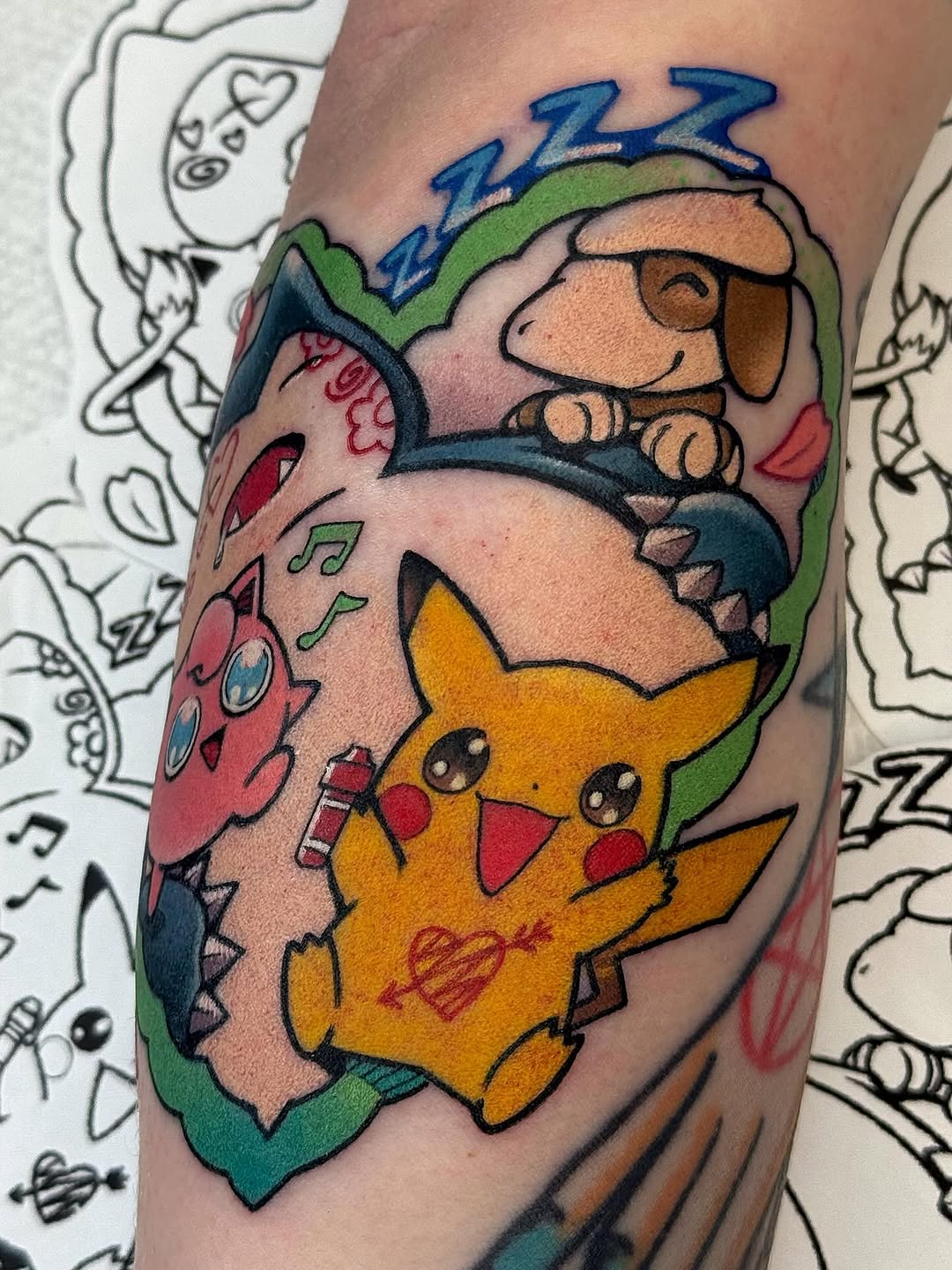 Tattoo by @chrismesitattoo โ new_school