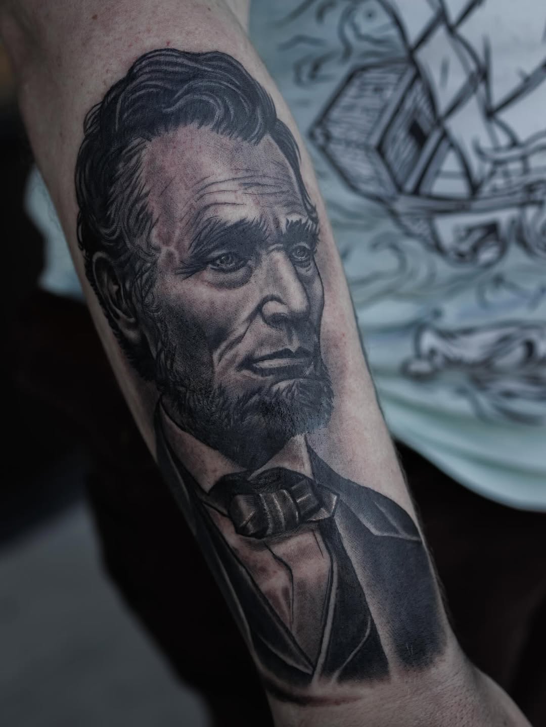 Tattoo by @blakeowenstattoos โ realism, black_and_grey
