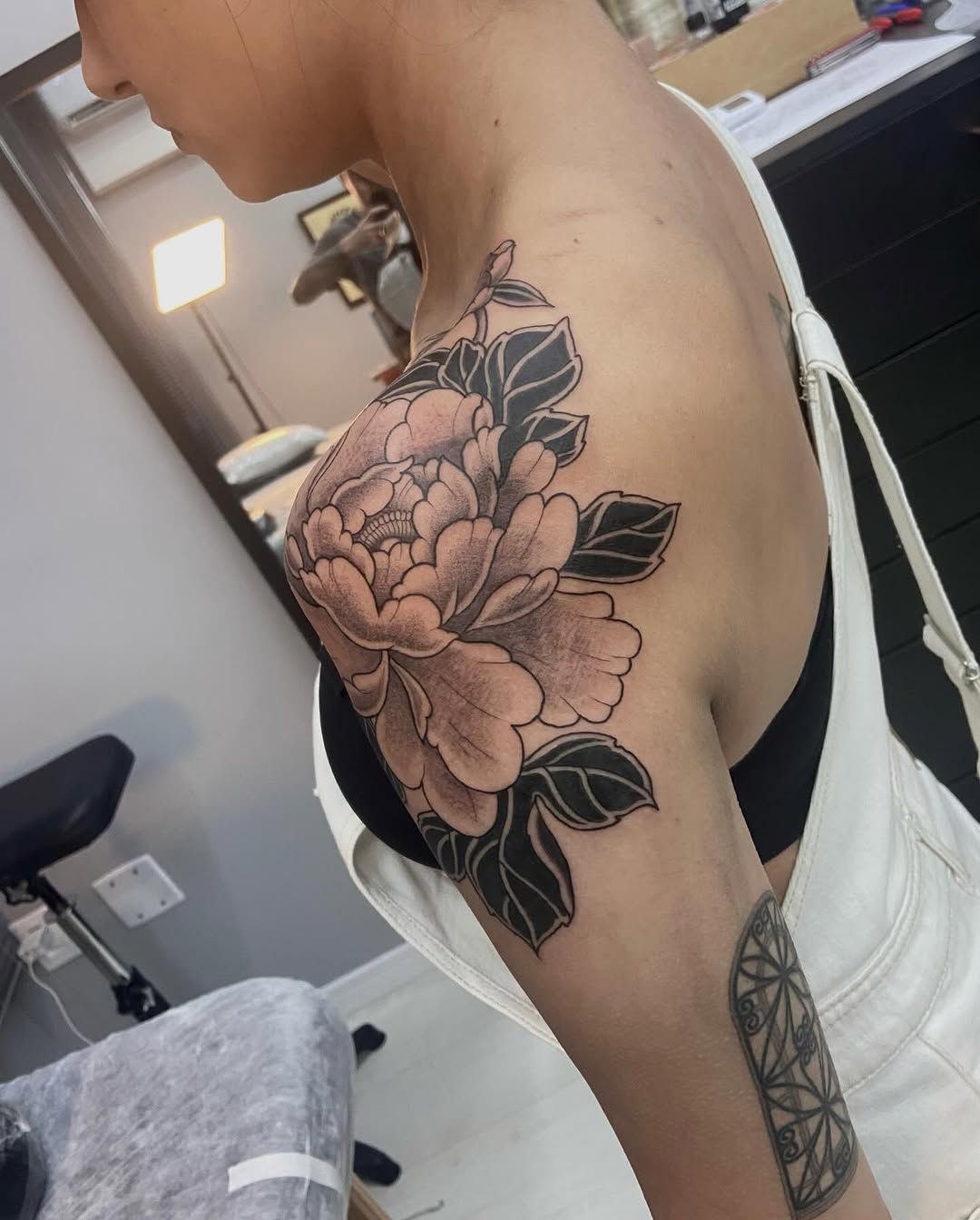 Tattoo by @naganumatattoo — japanese_irezumi, black_and_grey