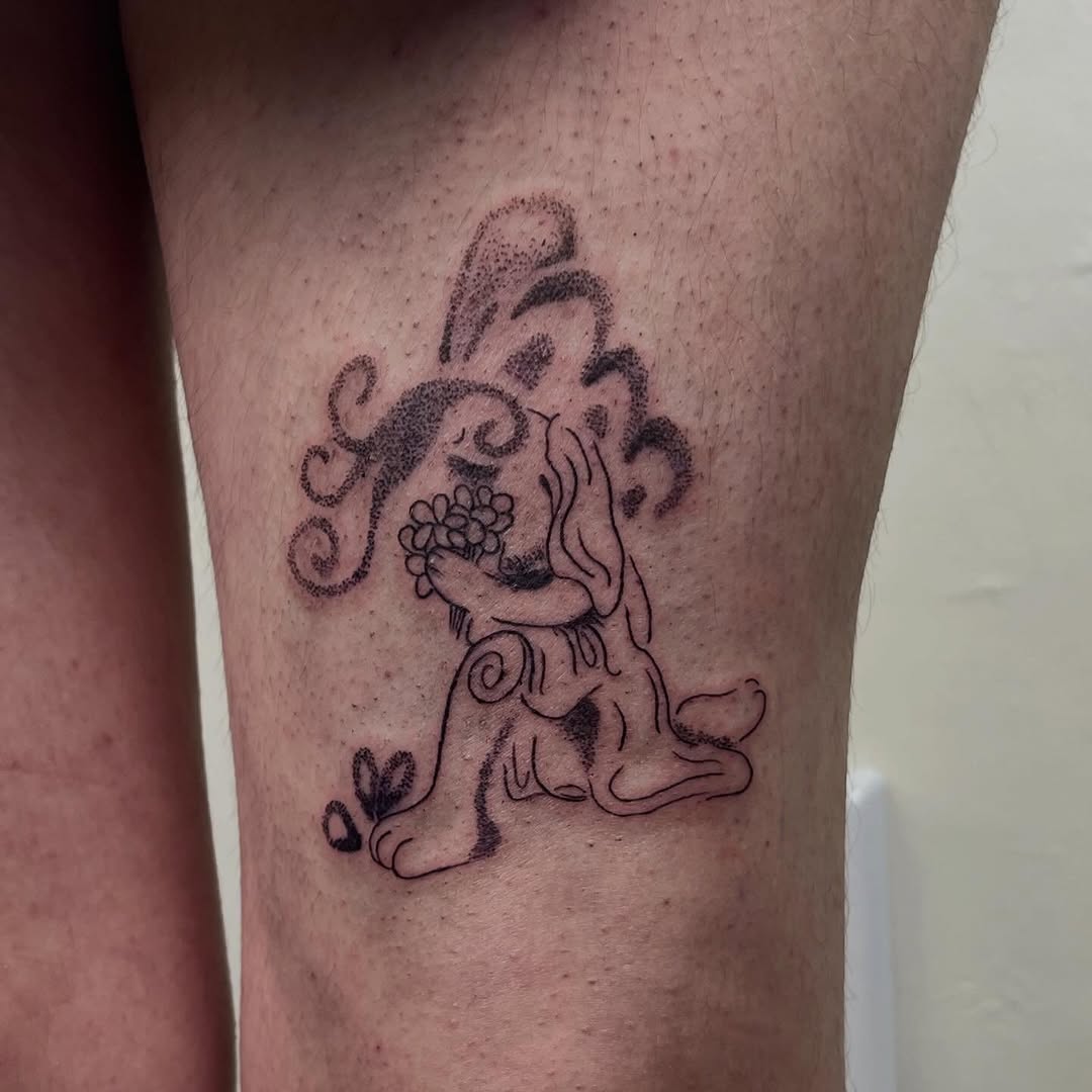 Tattoo by @goldenix — blackwork