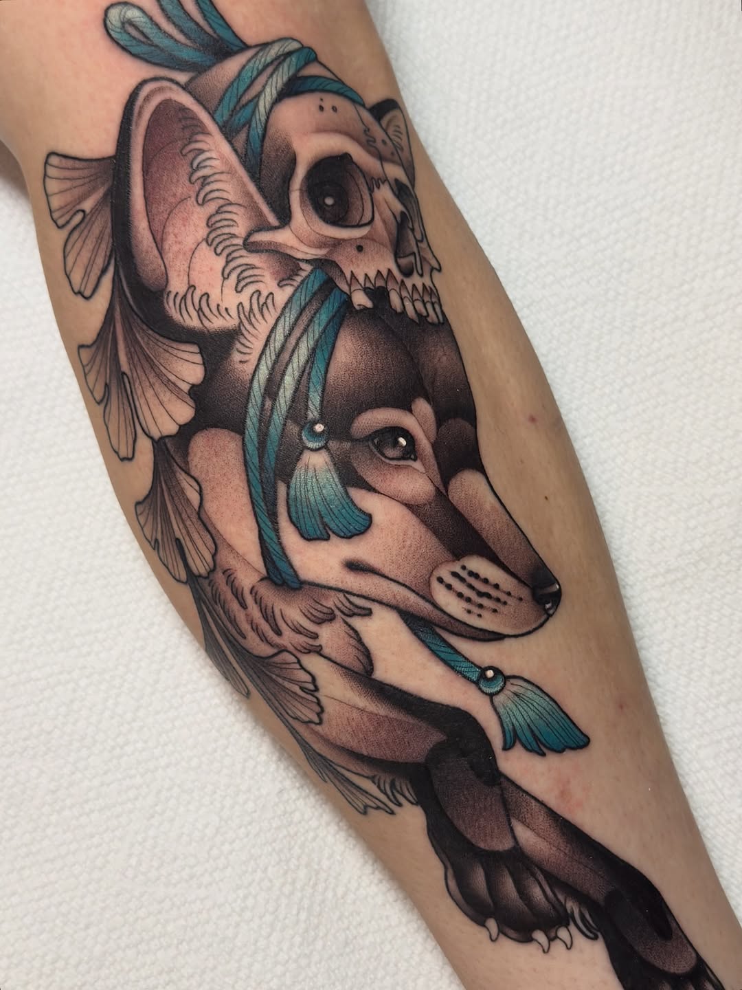 Tattoo by @amyjeantattoos — realism, dotwork