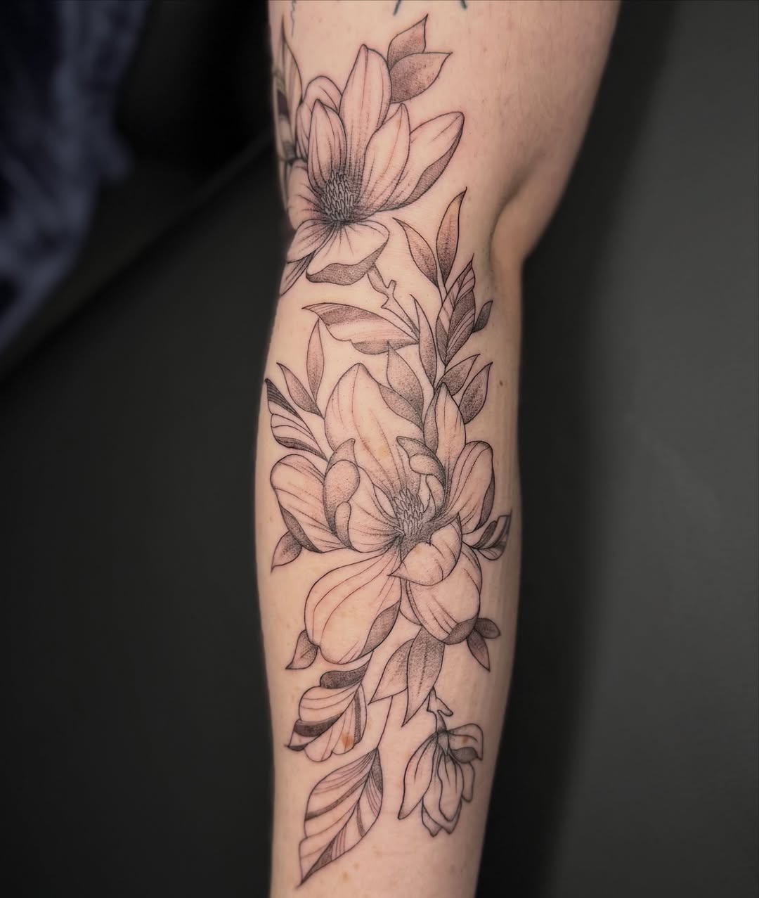 Tattoo by @inkedby.liz โ fine_line, black_and_grey