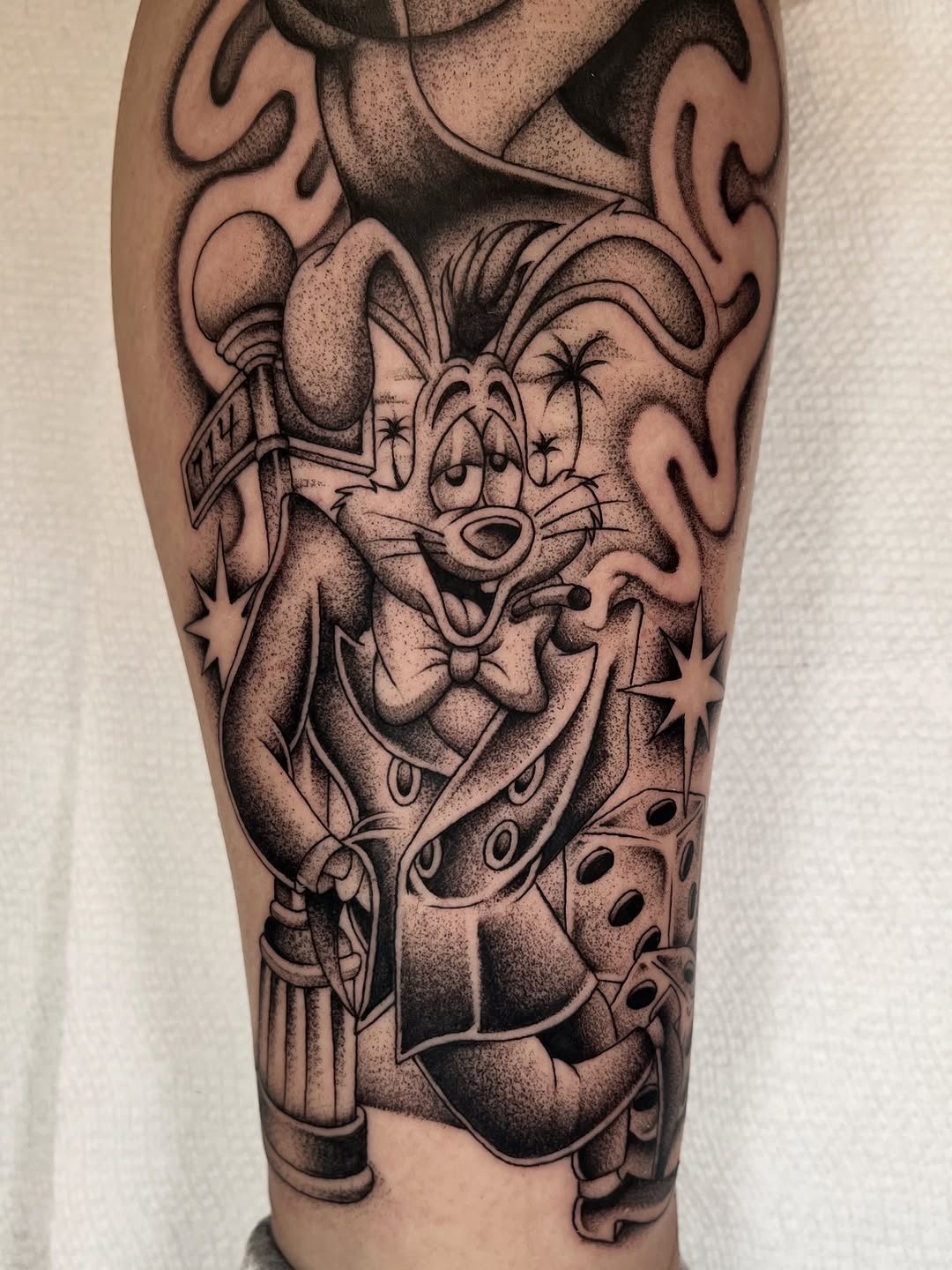 Tattoo by @jesus_pieces_ — chicano, dotwork