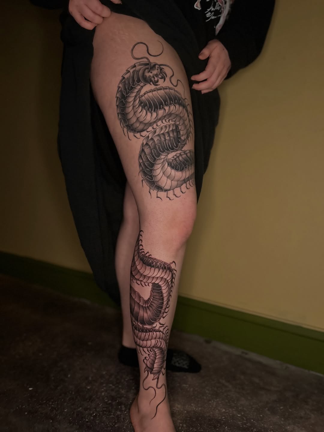 Tattoo by @ghoulysh β black_and_grey