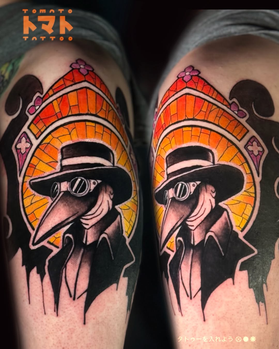 Tattoo by @tomato.tattoos โ new_school, trash_polka