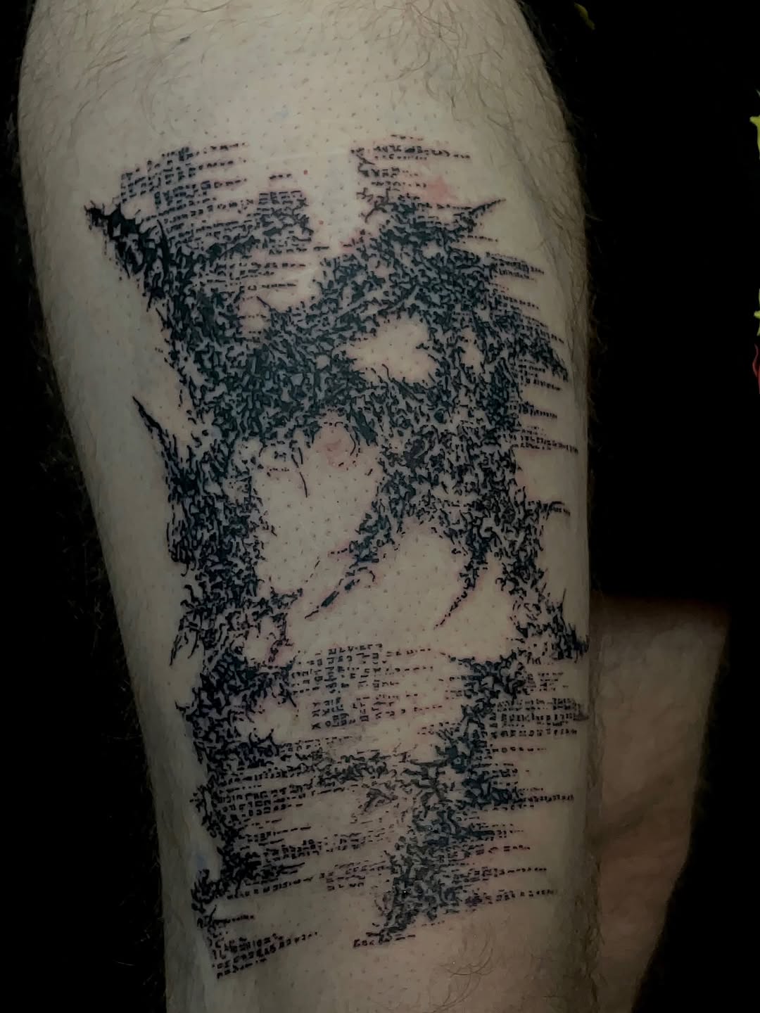 Tattoo by @dysembodiment — blackwork