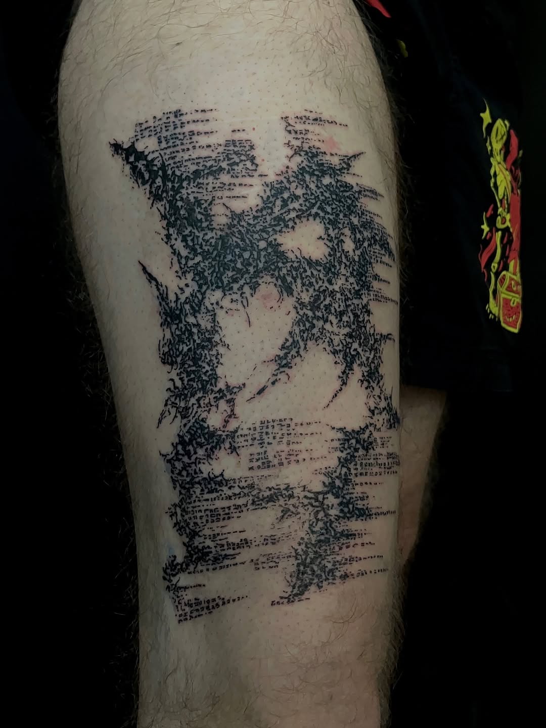 Tattoo by @dysembodiment — blackwork