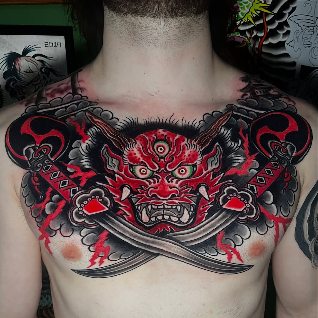 Tattoo by @braytontattoos — japanese_irezumi, black_and_grey