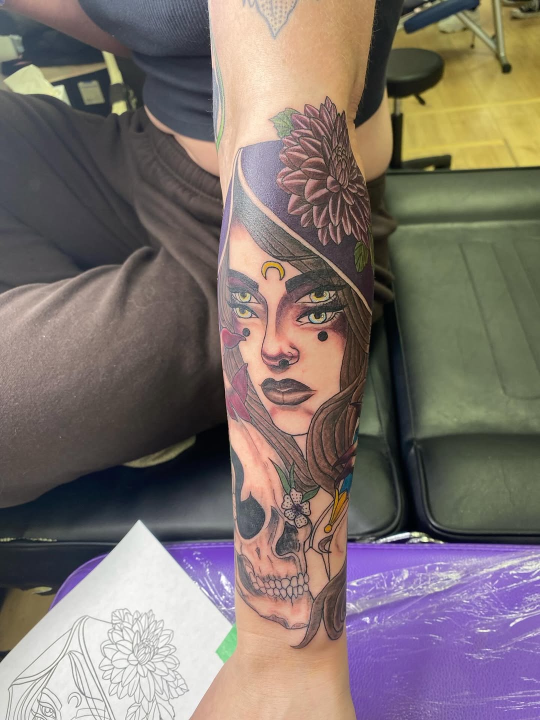 Tattoo by @katielou_tattoo โ illustrative, dark_realism