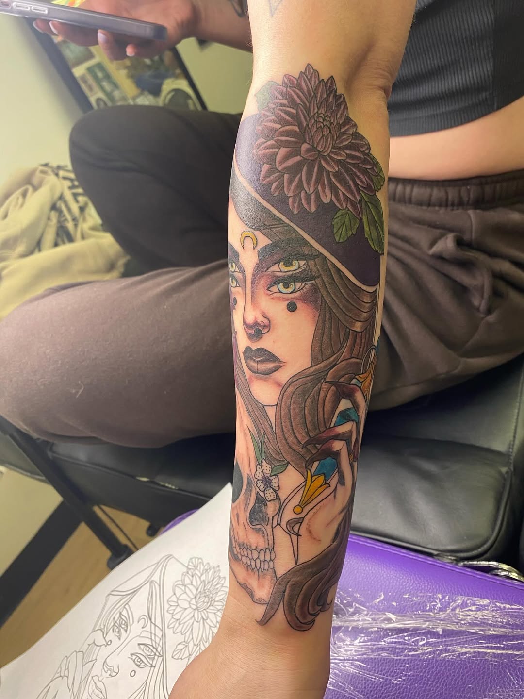 Tattoo by @katielou_tattoo โ neo_traditional, illustrative