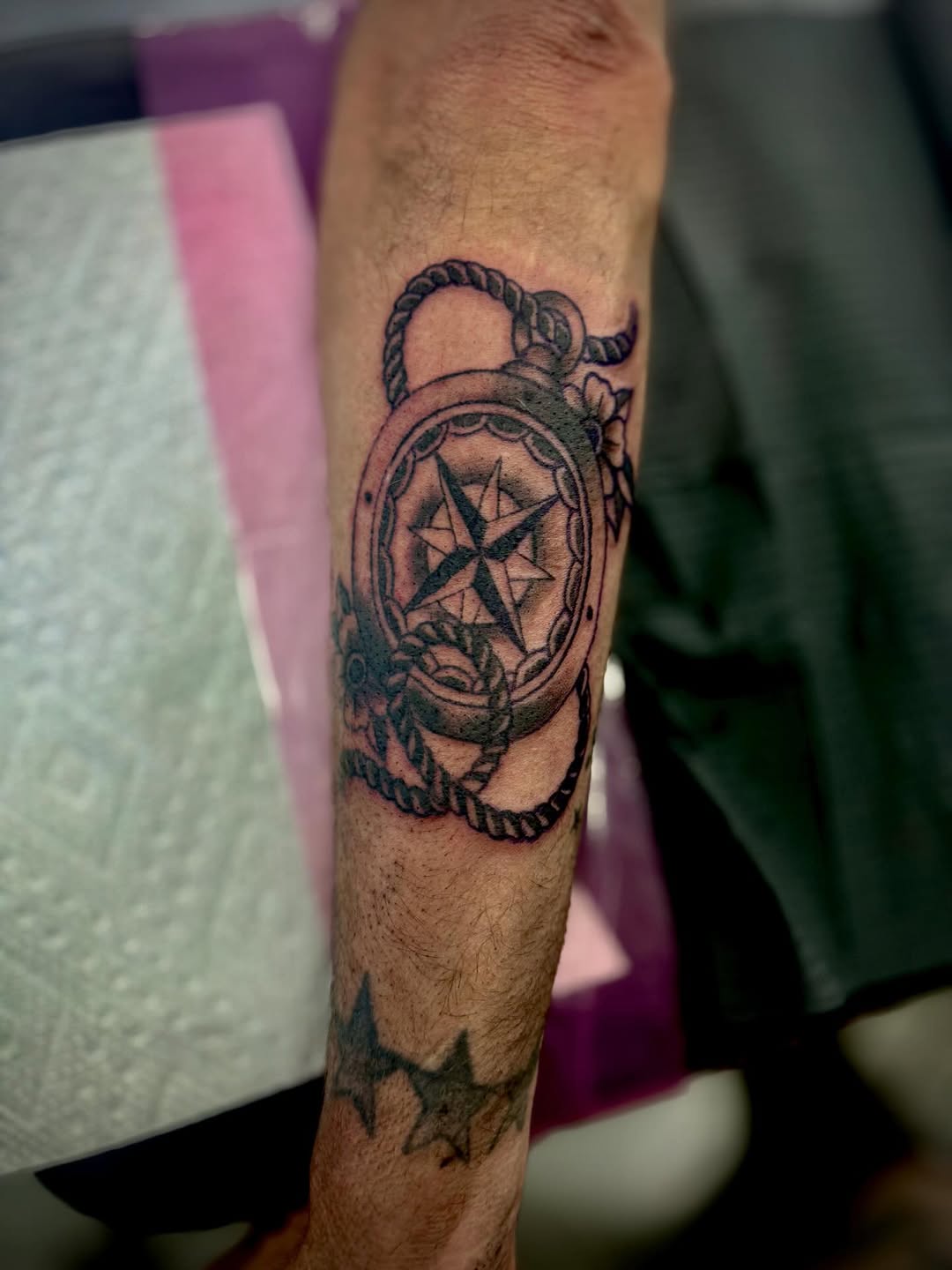 Tattoo by @dfwtattooqueen โ black_and_grey