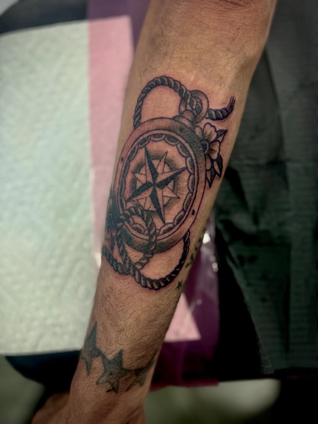 Tattoo by @dfwtattooqueen โ black_and_grey
