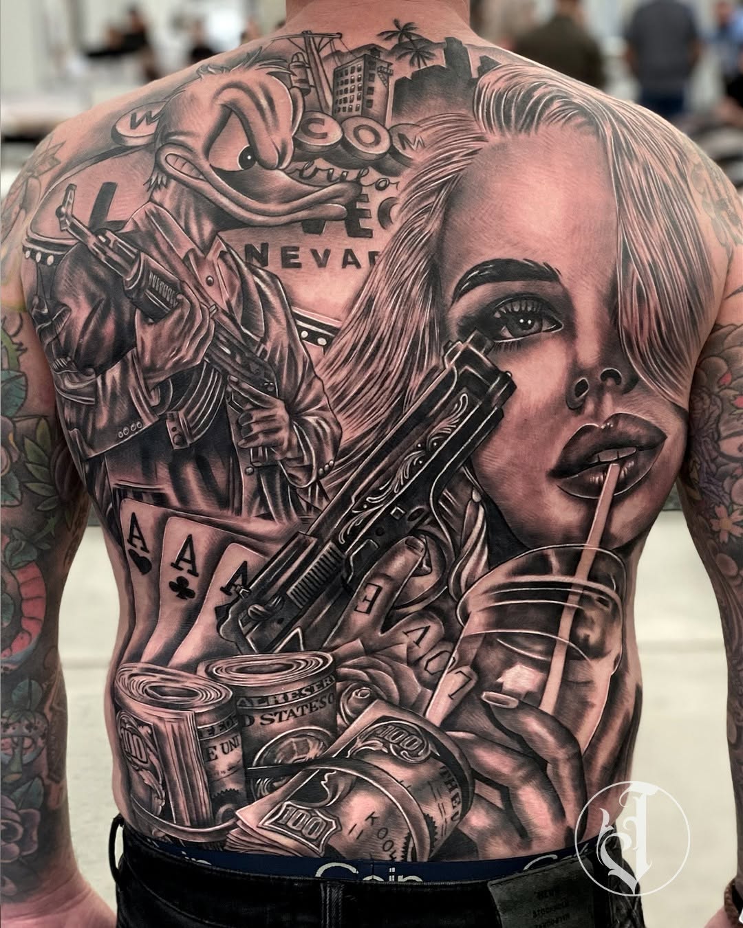 Tattoo by @tattoosbyj0sh — black_and_grey, realism