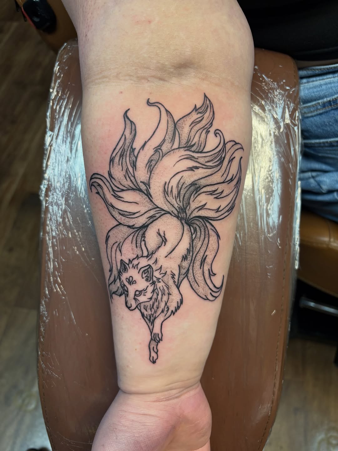 Tattoo by @tacat217 — black_and_grey