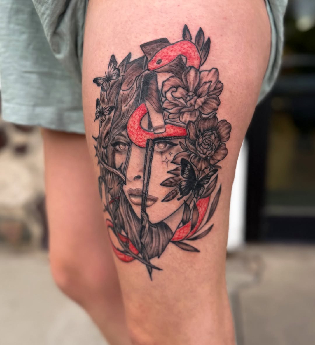 Tattoo by @saigeartwork — realism, black_and_grey