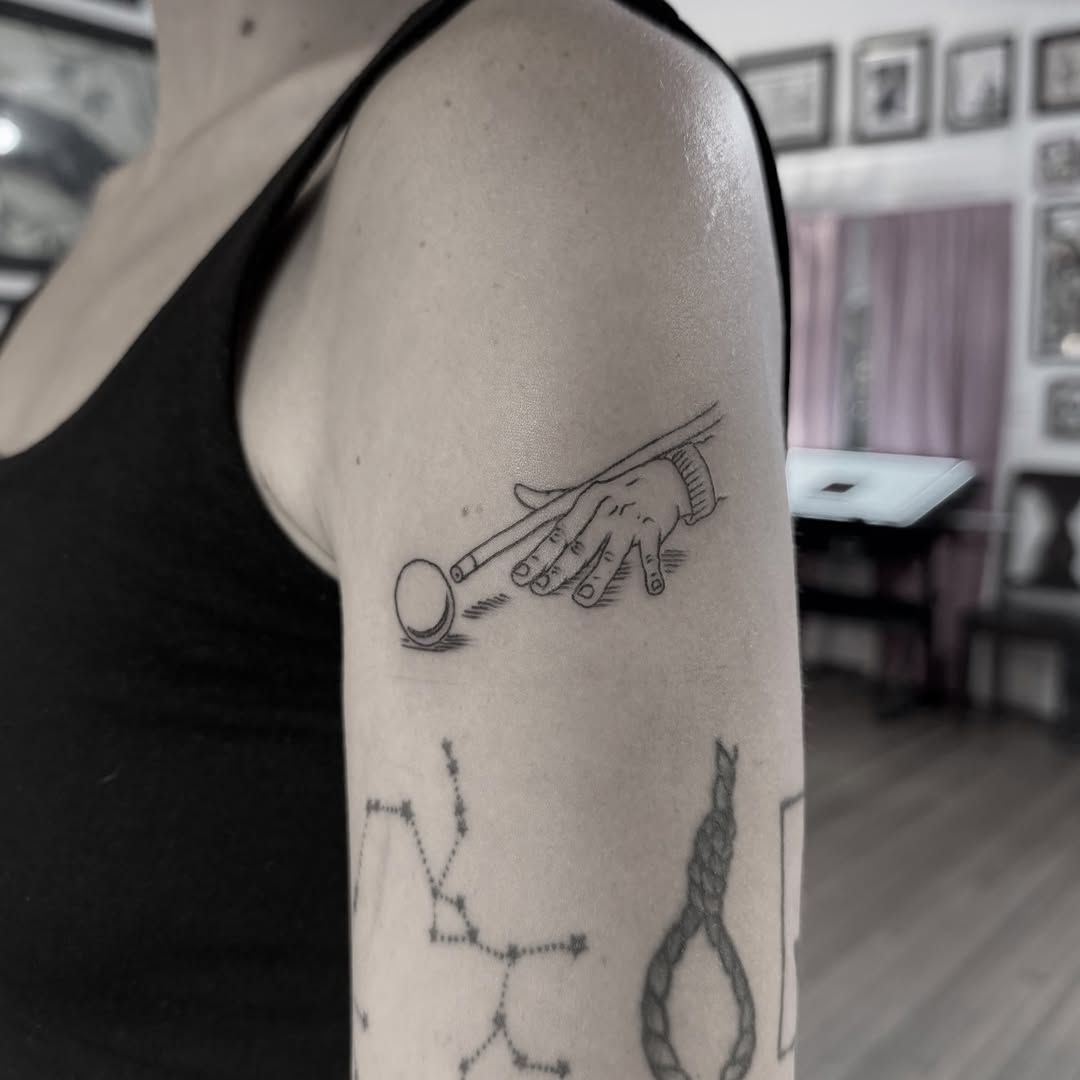 Tattoo by @sadgirltx — illustrative, fine_line