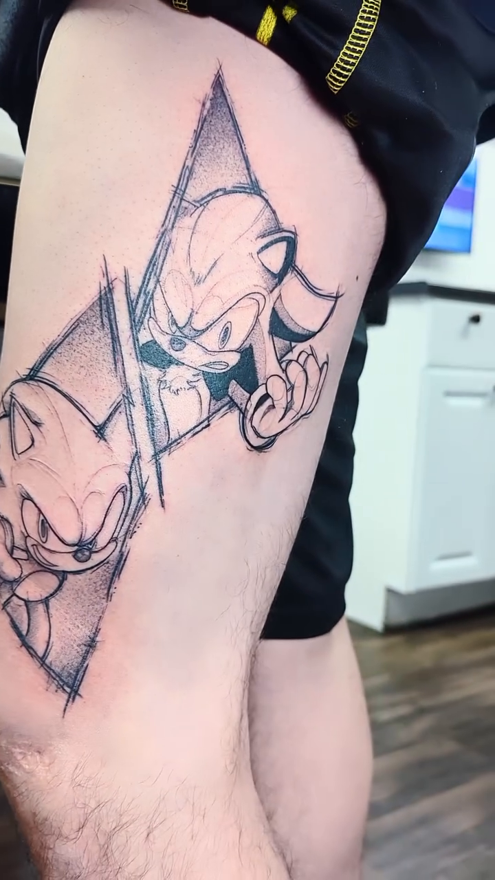 Tattoo by @dondunntattoos — anime