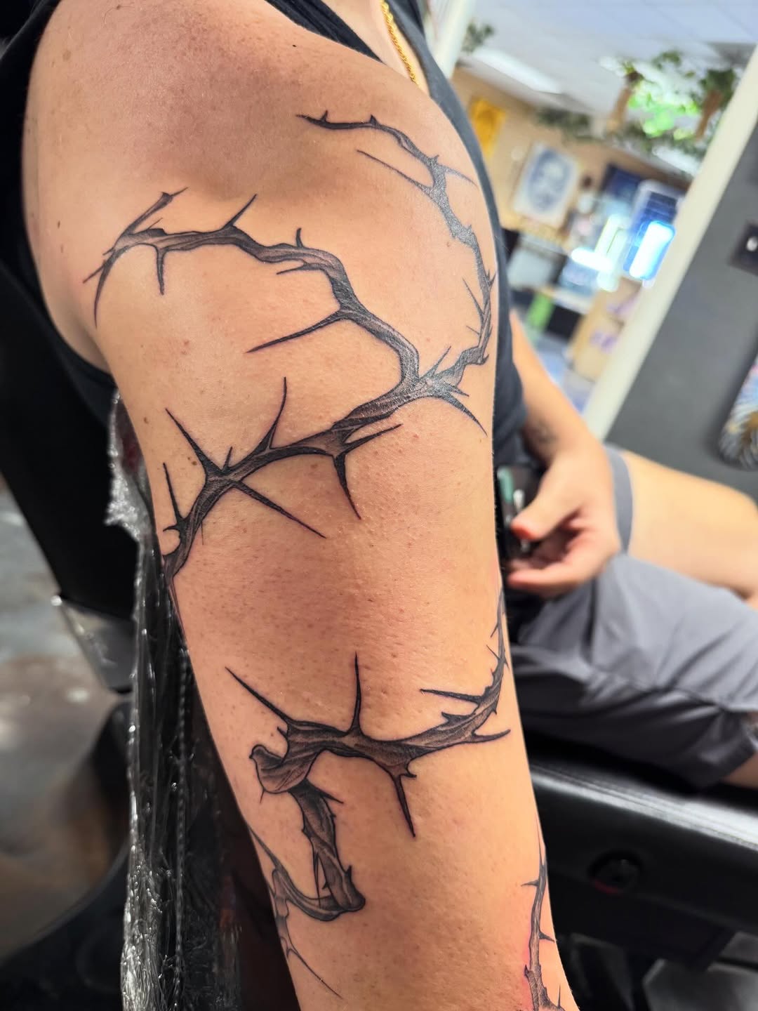 Tattoo by @kylehtattoo — black_and_grey, dark_realism