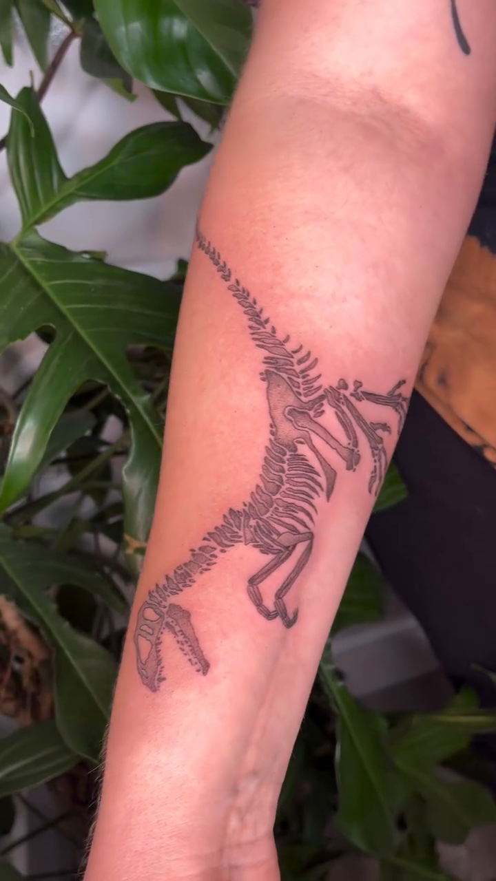 Tattoo by @peachdoestattoos โ illustrative, black_and_grey