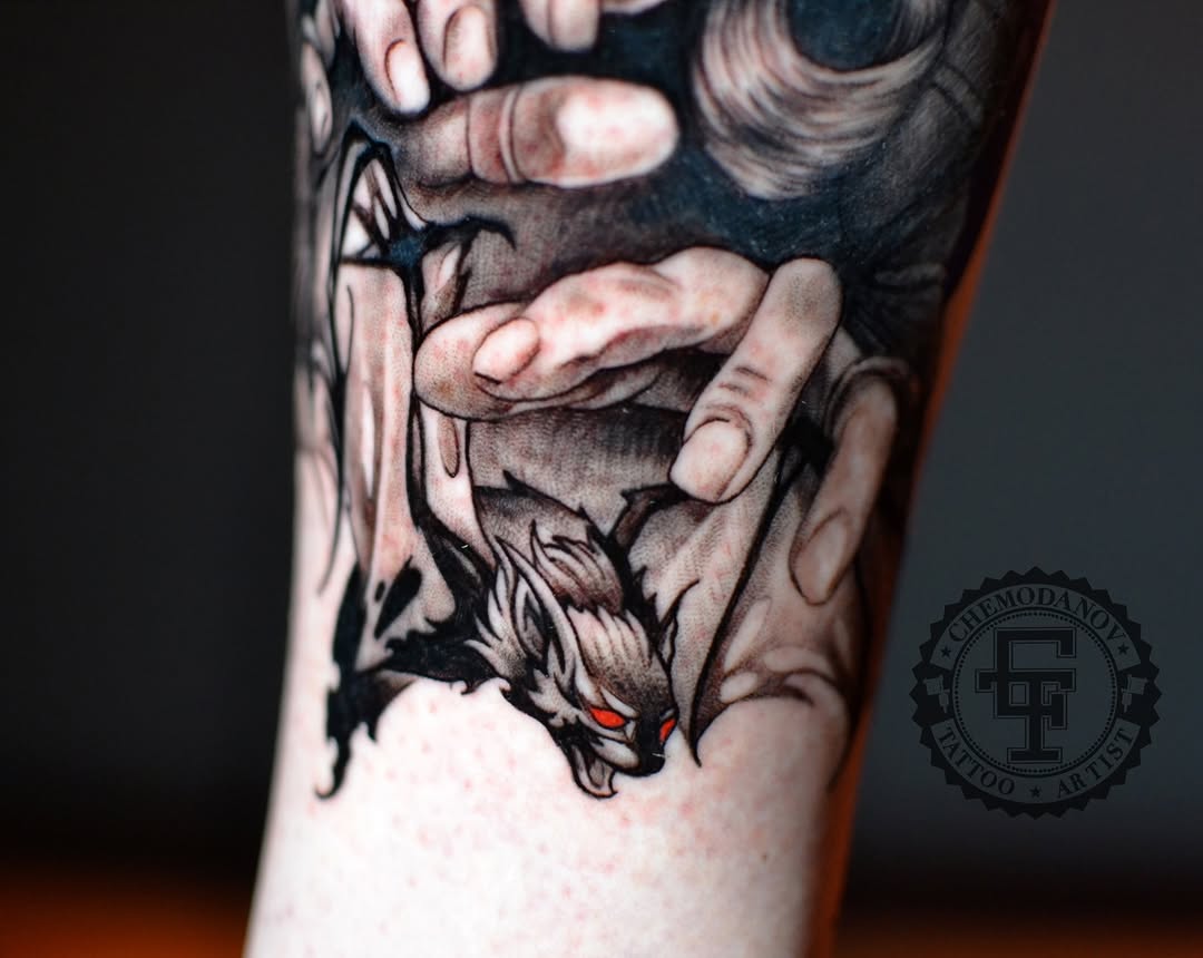 Tattoo by @chemodanov11 — realism, dark_realism