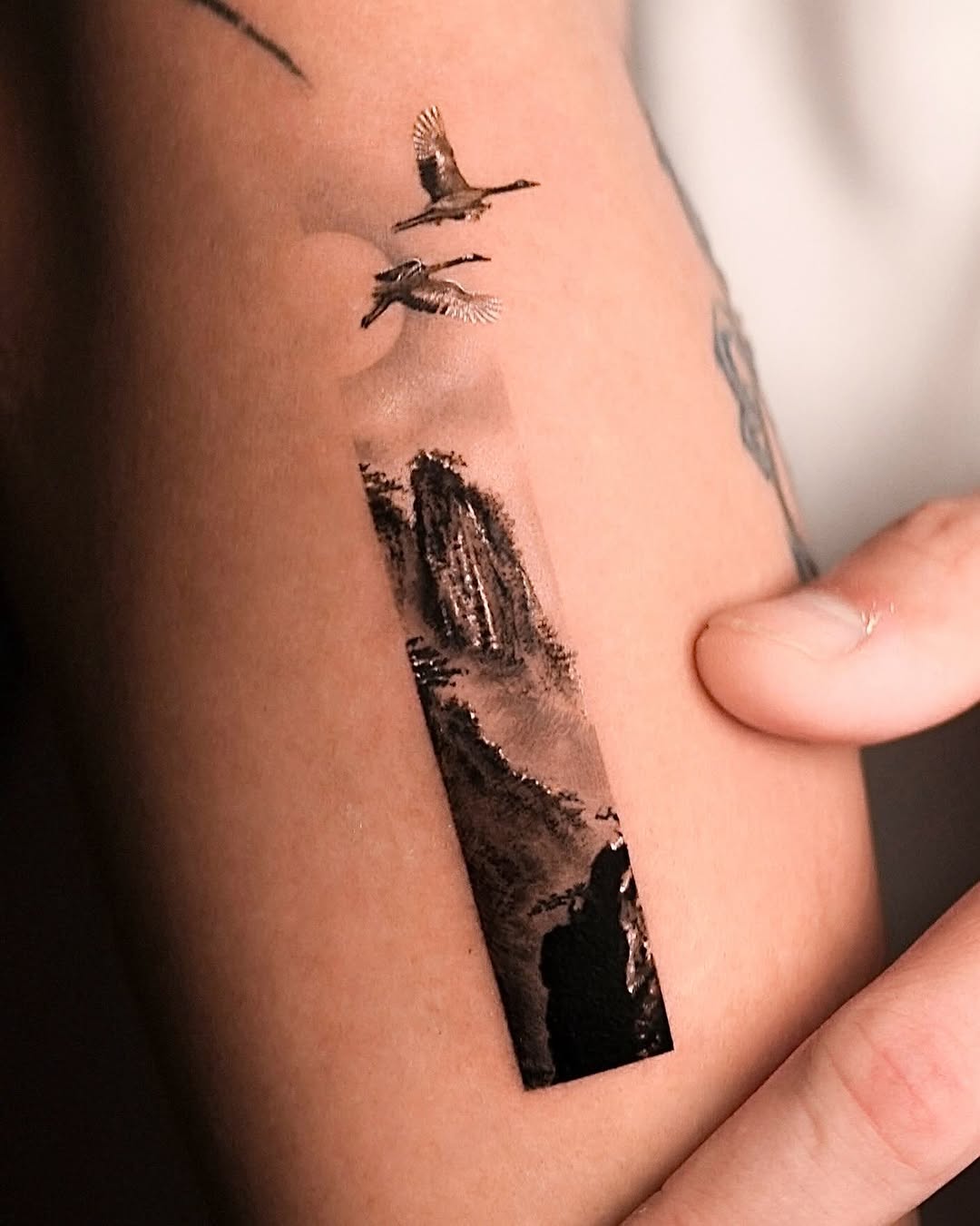 Tattoo by @rizn__tattoo — illustrative, black_and_grey