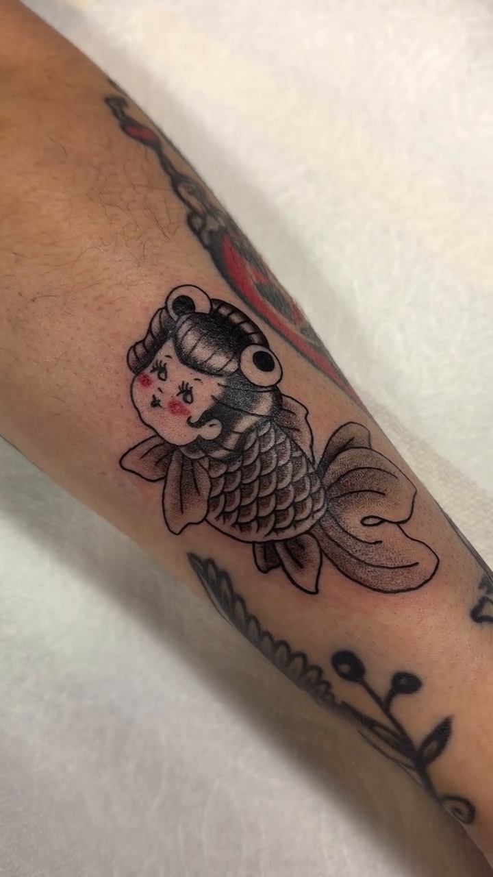 Tattoo by @yokainani — american_traditional, illustrative