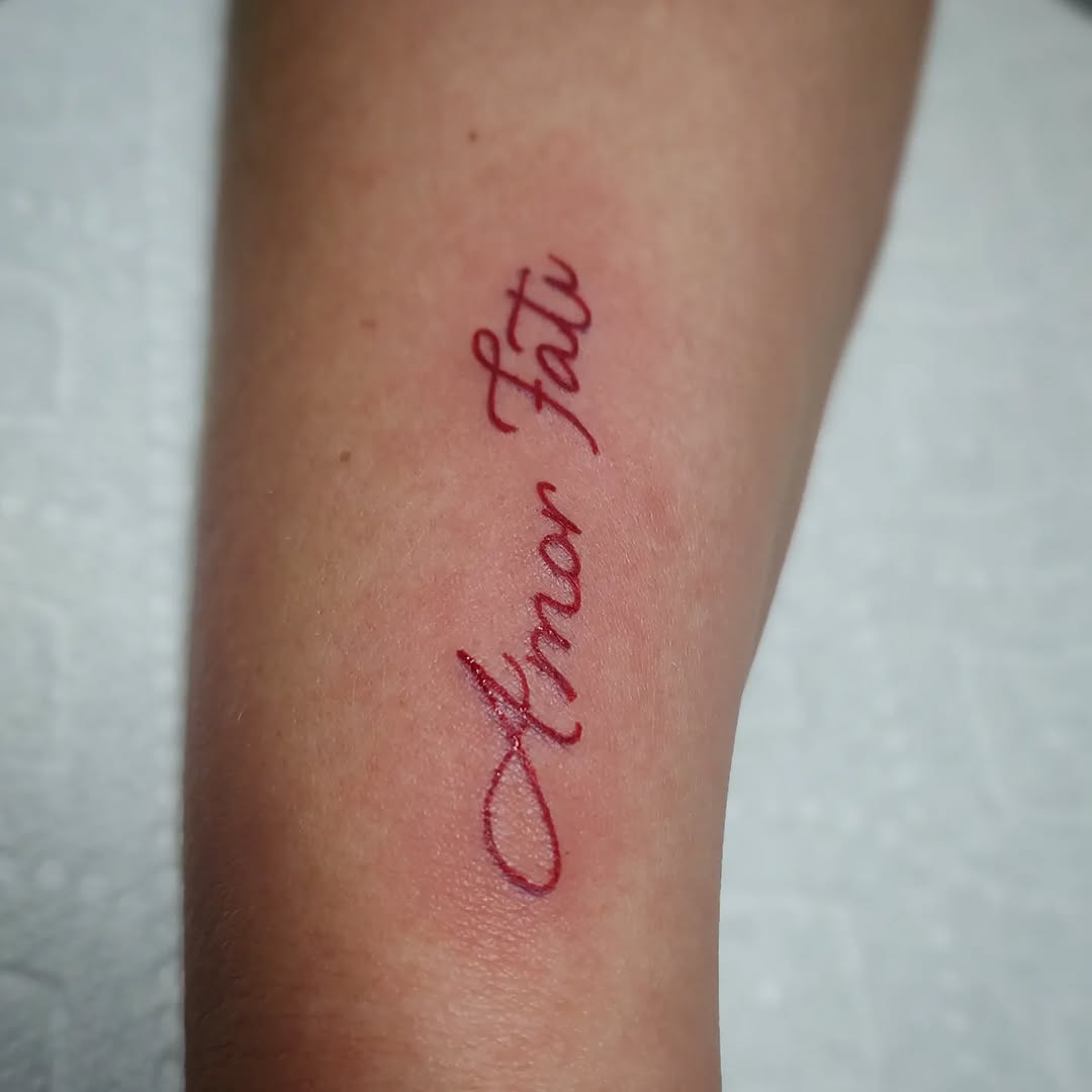 Tattoo by @karat_curations β lettering_script, fine_line