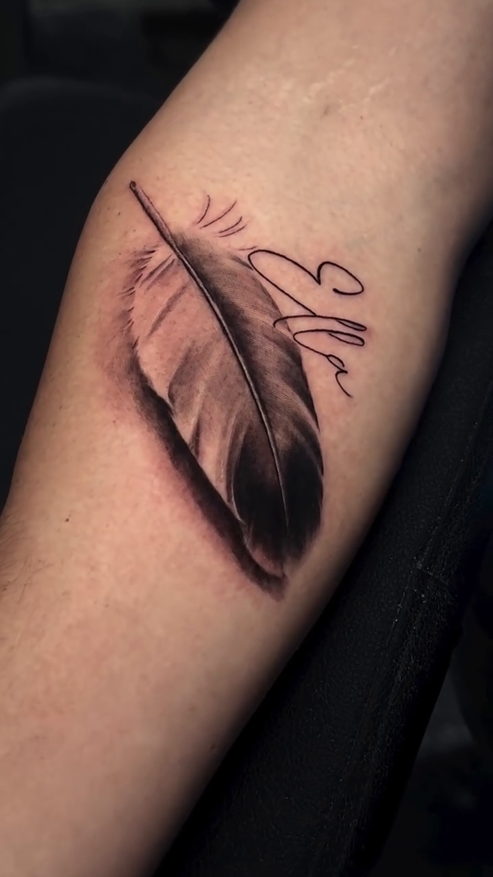Tattoo by @doriink — black_and_grey, realism