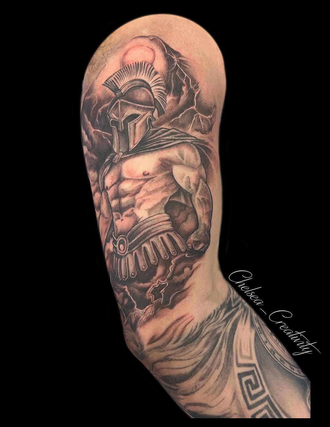 Tattoo by @chelsea_creativity — realism, black_and_grey