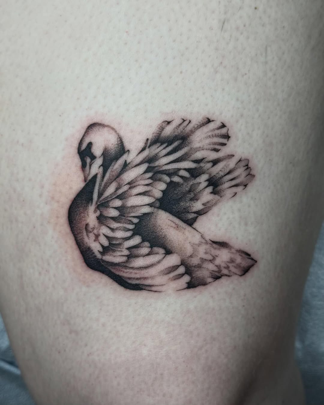 Tattoo by @tatxjoy — black_and_grey, realism