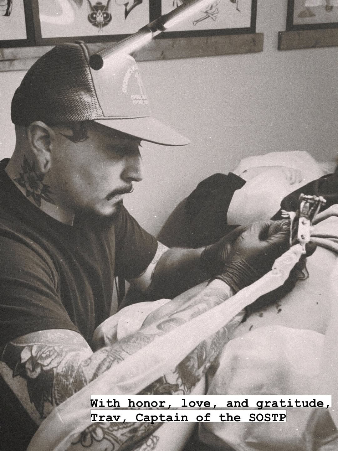 Tattoo by @travstattoos — black_and_grey, illustrative