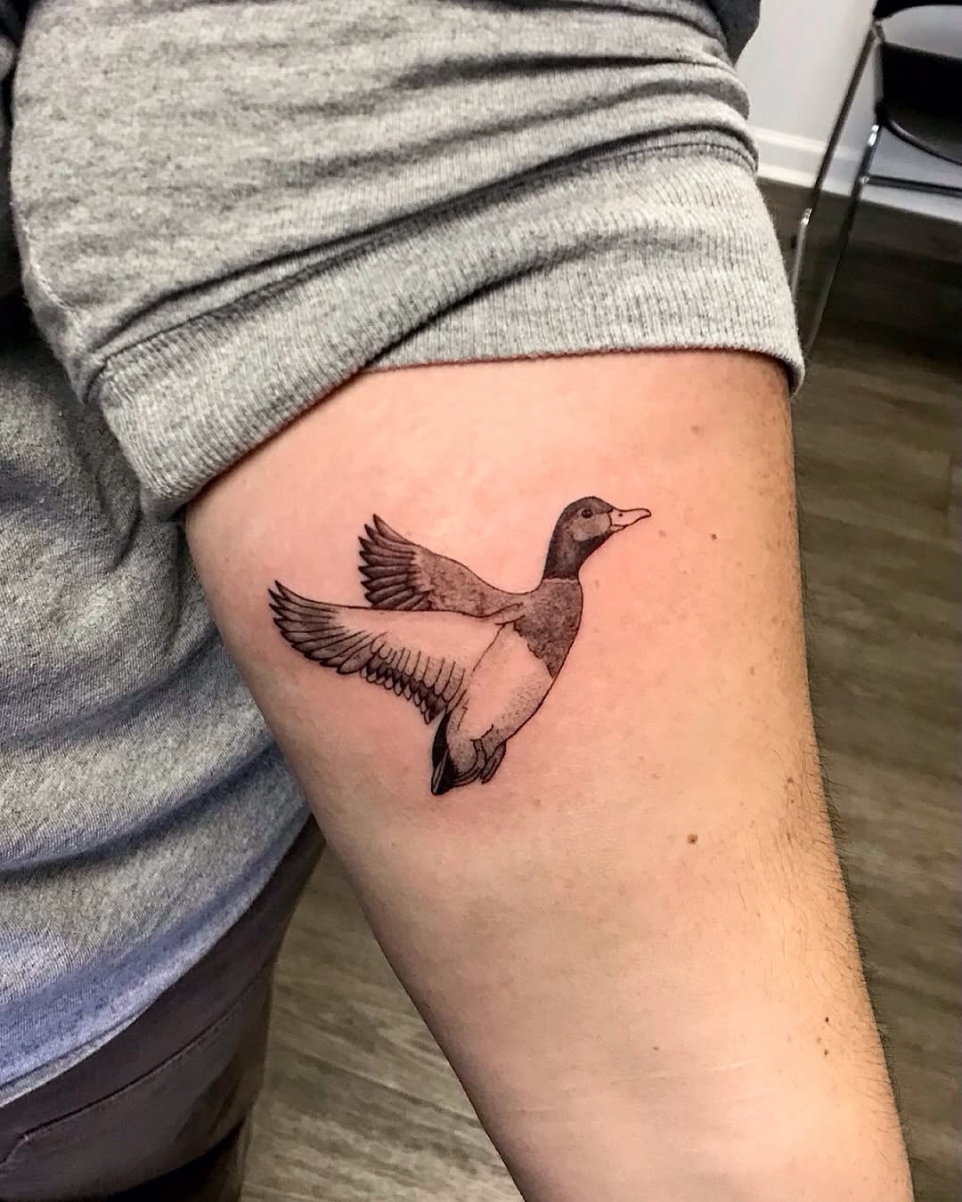Tattoo by @cortnietattoos — realism, black_and_grey
