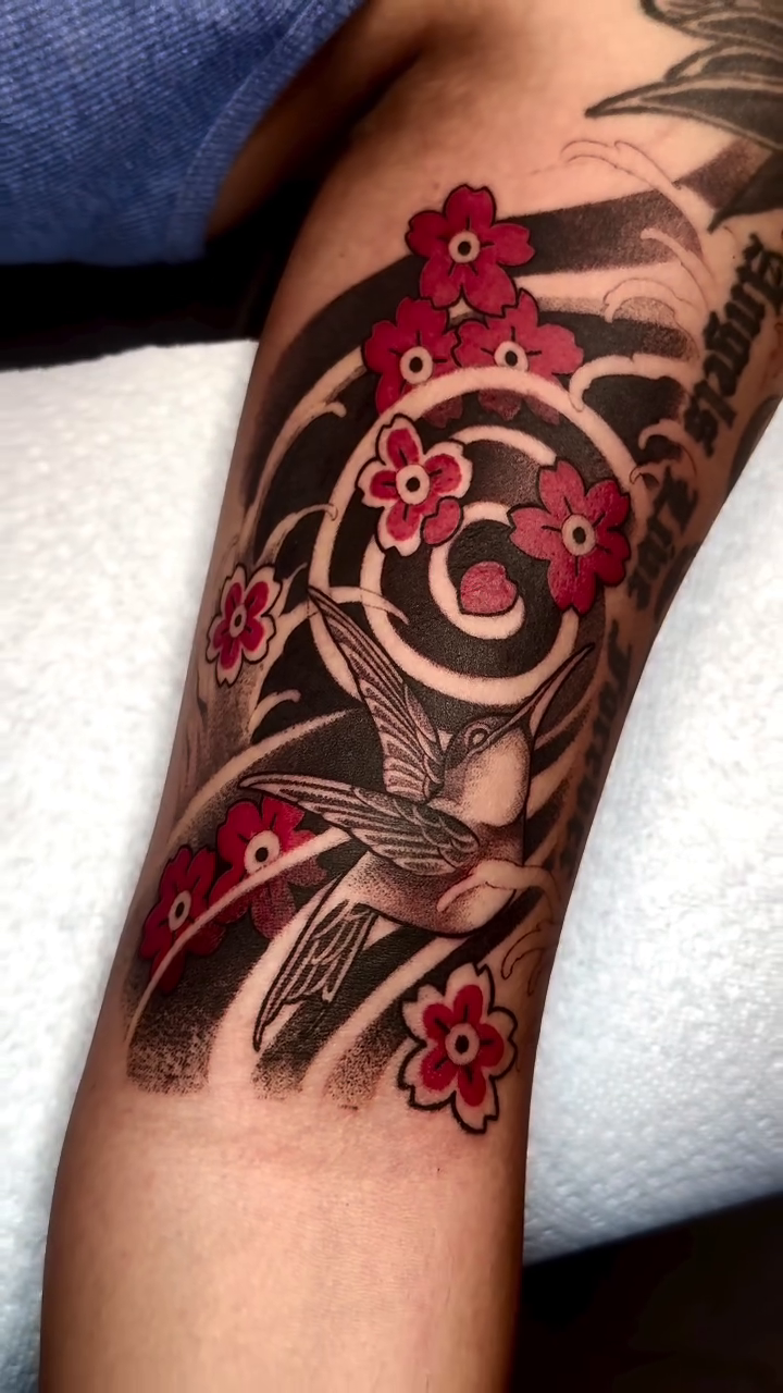 Tattoo by @nox.ternal β japanese_irezumi, black_and_grey