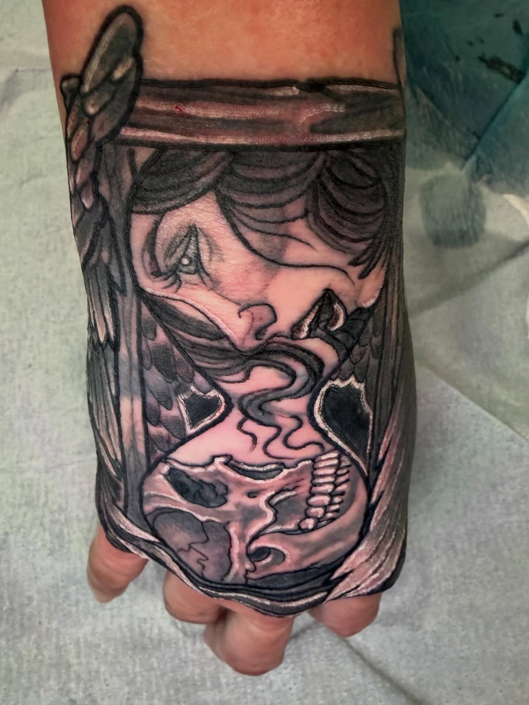 Tattoo by @ryanfukinanderson β black_and_grey, dark_realism