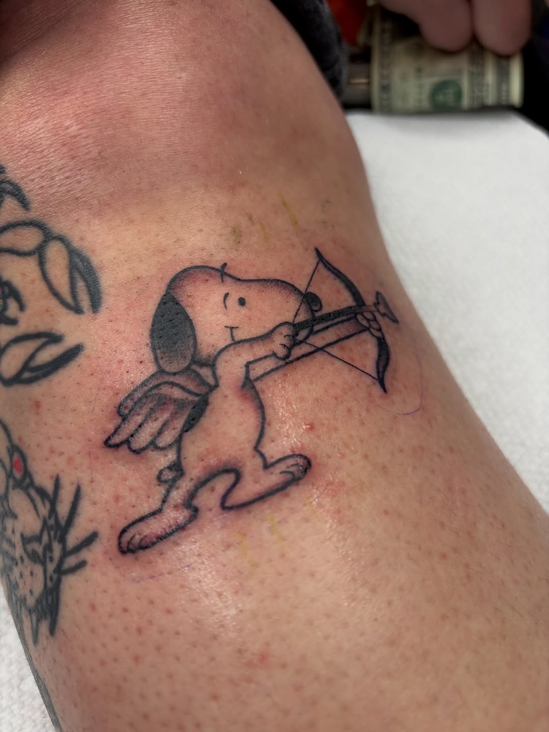 Tattoo by @stubborntattoos — anime, black_and_grey