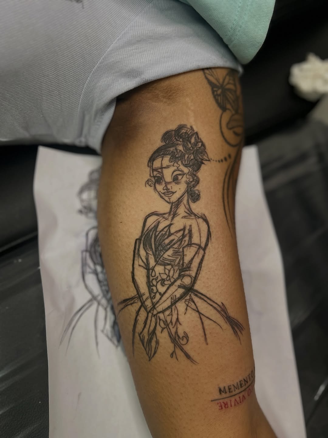 Tattoo by @misfitink — sketch