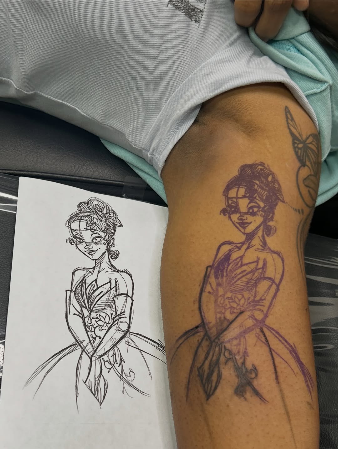 Tattoo by @misfitink — illustrative