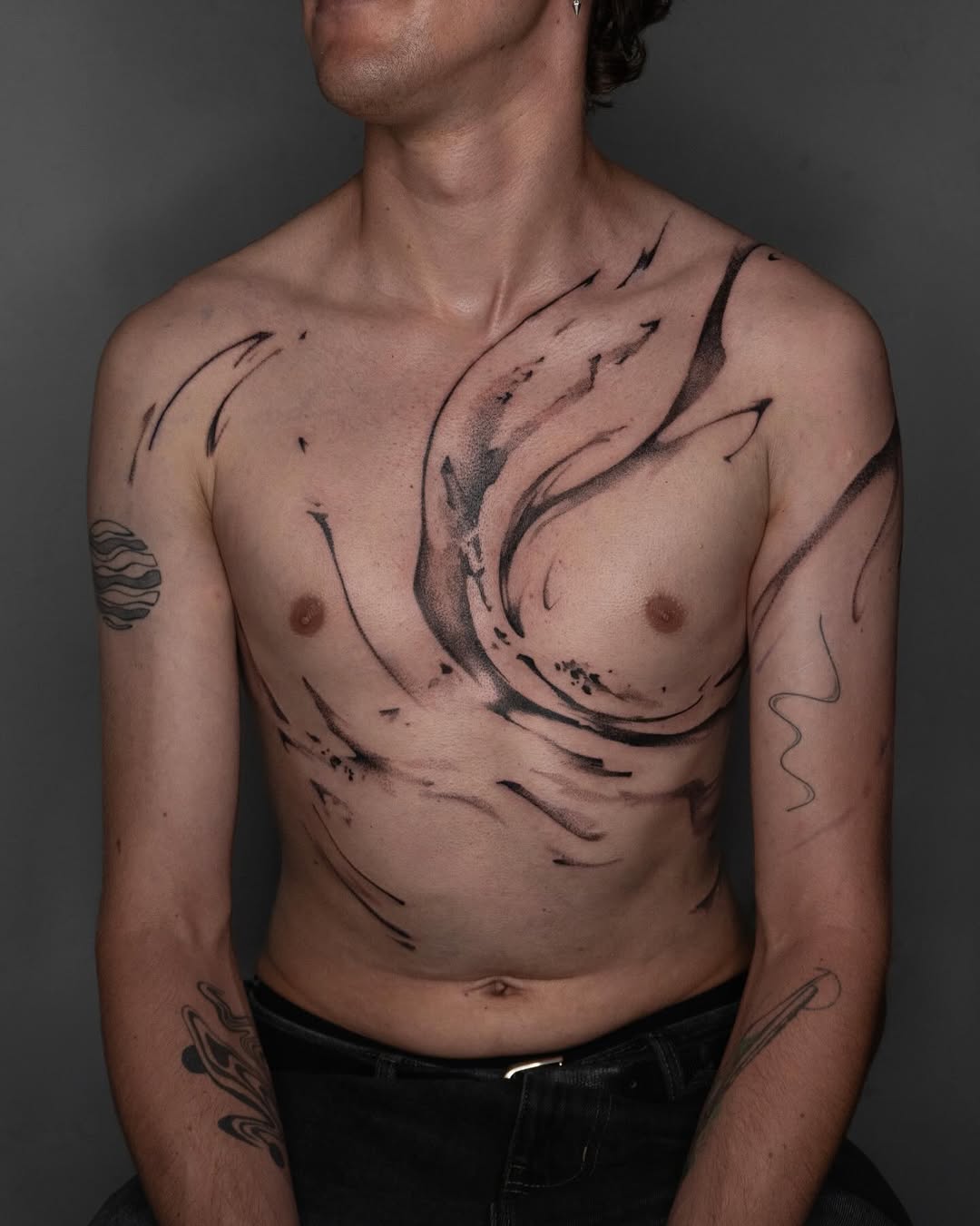 Tattoo by @pietromoleti — illustrative, blackwork