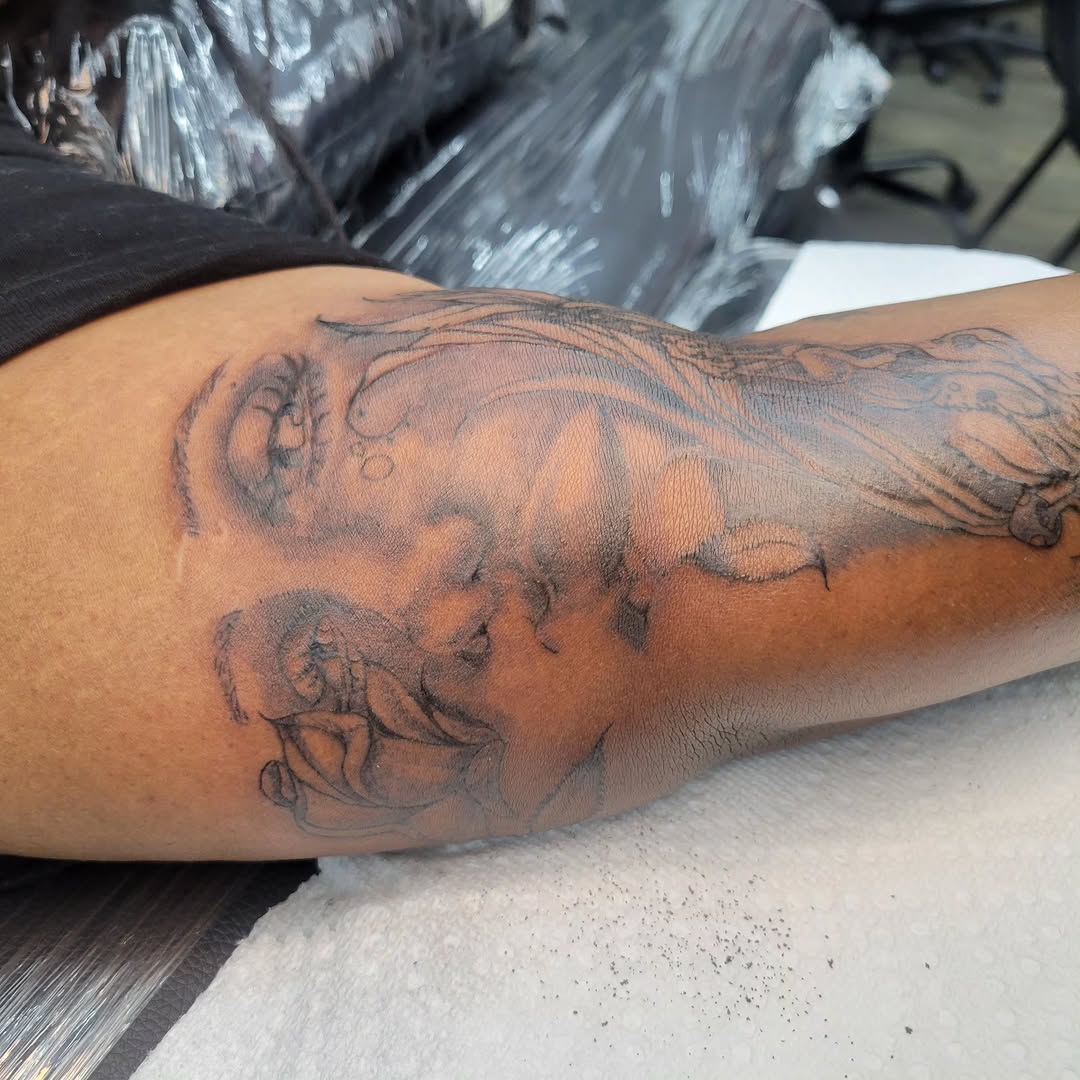 Tattoo by @ink_princesaa — black_and_grey