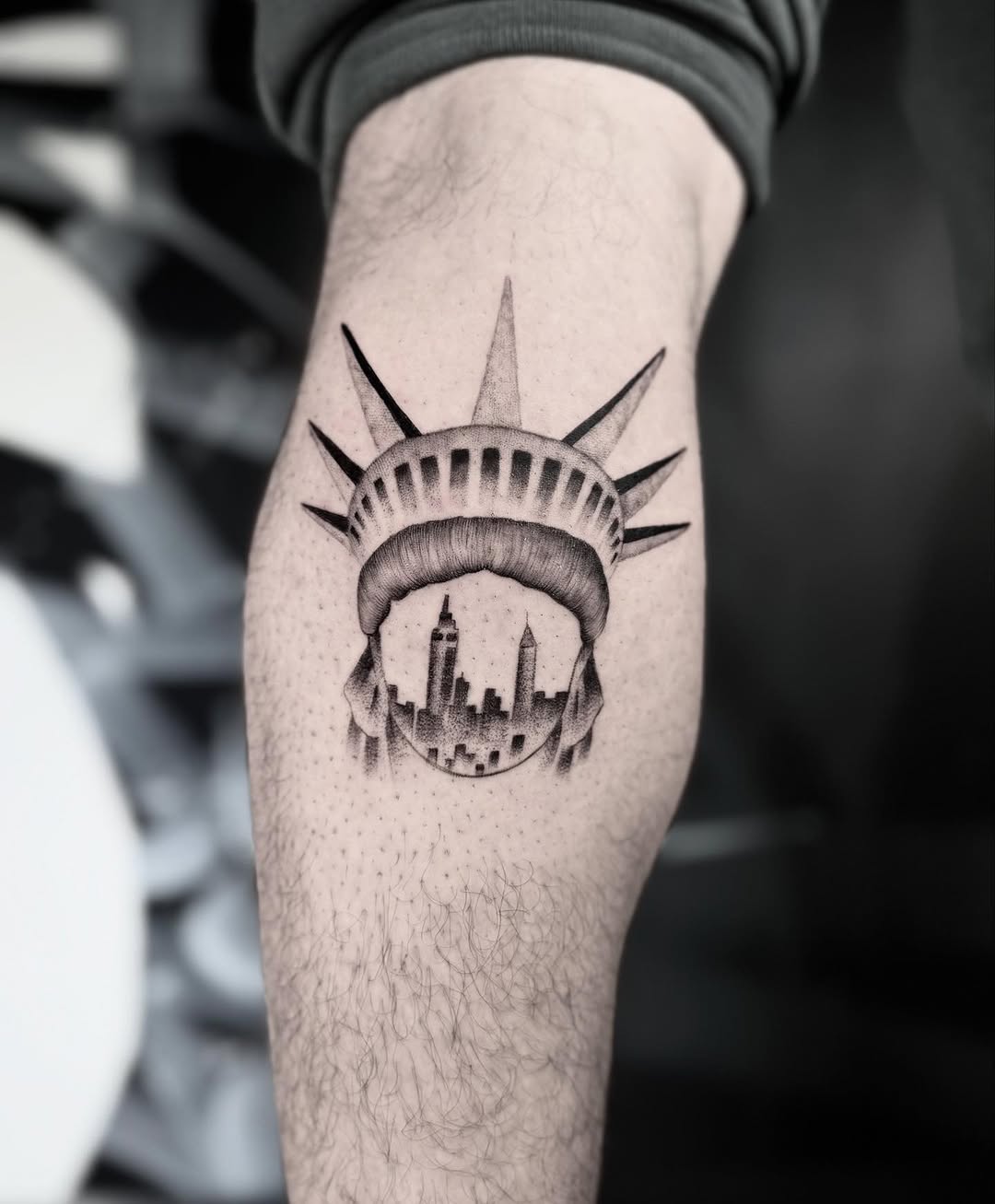 Tattoo by @marcepul.ink β black_and_grey, dotwork
