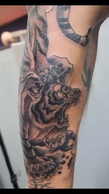 Tattoo by @painforsaletattooing_ — realism, black_and_grey