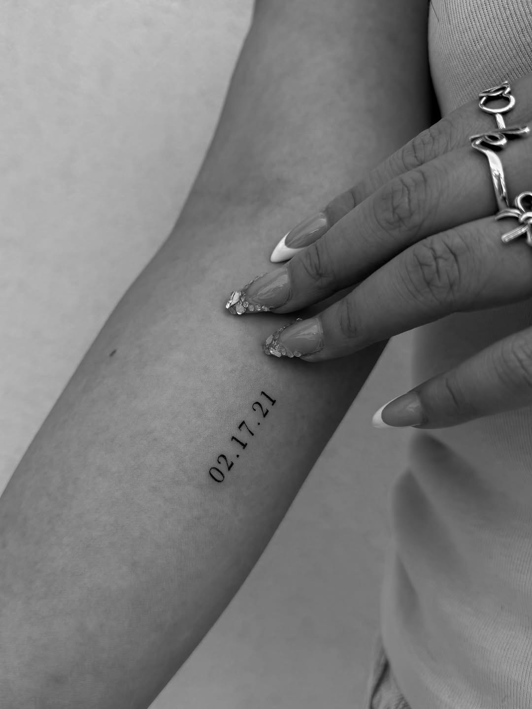 Tattoo by @marked.creativestudios — fine_line, lettering_script