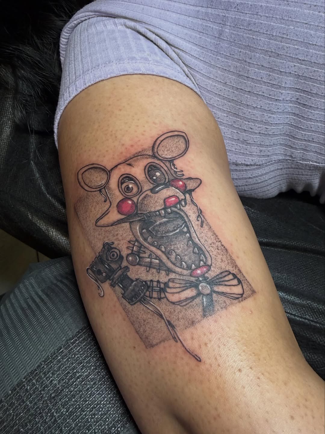 Tattoo by @sin_sidney_tatts — illustrative, black_and_grey