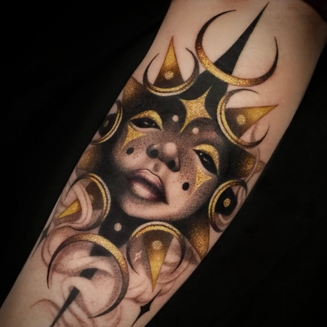 Tattoo by @roobusmoonwitch — illustrative, dark_realism