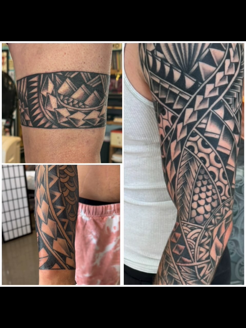 Tattoo by @hellboundhawktattoos โ tribal, blackwork