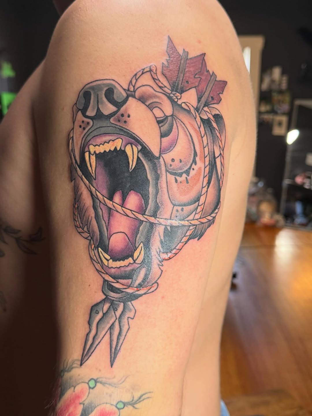 Tattoo by @chels_king24 — american_traditional, neo_traditional