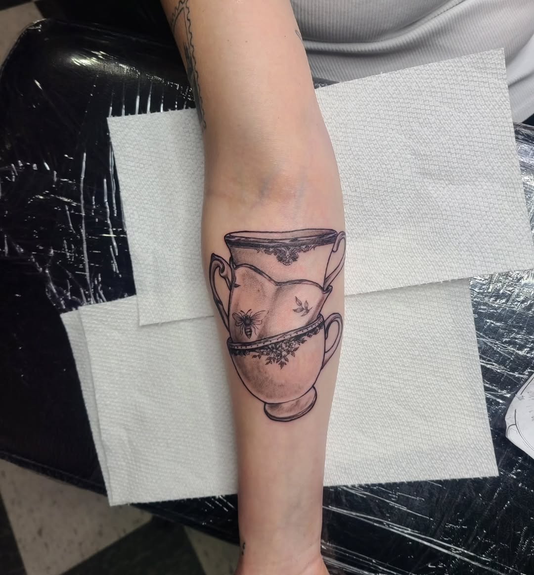 Tattoo by @shmorgue — black_and_grey, realism